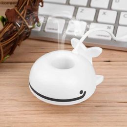 Humidifiers Professional Cute Whale Shaped Humidifier Mini Air Purifier Portable USB Diffuser Universal Home Office PurifierL240115