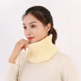 Scarves Women Winter Neck Wrap Cosy Knitted Scarf For Soft Warm Solid Colour Warmer With Windproof Elastic Weather