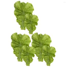 Decorative Flowers Artificial Vegetable Lettuce Leaf Vegetables Fake Lifelike Model Decor Foods