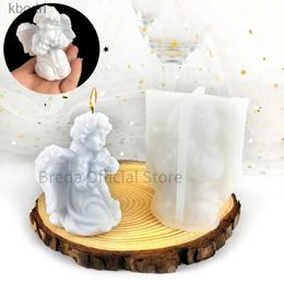 Craft Tools Prayer Angel Silicone Candle Mold 3D Wings Angel Doll Plaster Craft Resin Making Candle Supplies Diy Soap Mould Home Decor Gift YQ240115