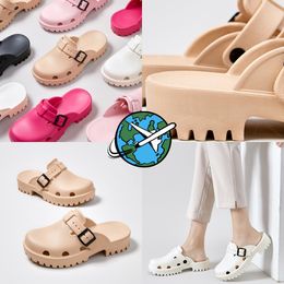 Designer womens woody sandals fluffy mule slides white black pink lace lettering canvas slippers summer home shoes women sandles size 36-41