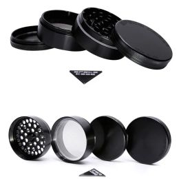 Space Case Grinders 63mm /55mm 4 LAYERS Tobacco Grinders With Triangle Scraper Aluminium Alloy Spice Crusher Herb Grinder LL