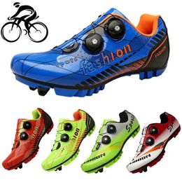 Footwear Cycling Shoes Mtb Selflocking Mountain Bike Lastest Professional Spd Shoes Breathable Racing Road Bicycle Sports Shoes Men