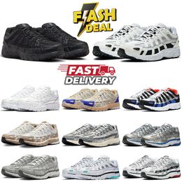 p6000 running shoes for men women p-6000 sneakers p 6000 triple black white Khaki Wolf Grey Metallic Silver Racer Blue mens womens outdoor sports trainers