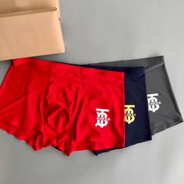 Breathable Designers brand Underwear Boxer Organic Cotton Shorts Modal Sexy Gay Men's 3 pieces Boxers Breathable New Mesh Men's Underwear Size L-XXXL