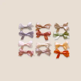 Hair Accessories Baby Clips Do Not Hurt Bow Children's Little Girl Cute Super Ornaments Wrap Cloth