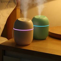 Humidifiers 220ML Cool Mist Ultransonic Air Humidifier Aromatic Vaporizer Car Usb Humidificador Smell Scent Fragrance Diffuser Mist MakerL240115