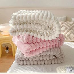 Blankets Imitation Velvet Autumn Warmrh Bed Blanket Cozy Warmth Coral Fleece Sofa For Throw Comfortable Sheets Winter