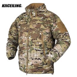 KIICEILING L7 Multicam Bomber Military Tactical Jackets For Men Winter Warm Waterproof Windbreakers Army Down Parkas Women Coats 240113
