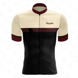 Summer High Quality 2022 New Team Men Ralvpha Cycling Jersey Clothing Short Sleeve Breathable Quick Dry Cycle Jersey Clothes H1020293b