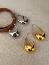 Dangle Earrings LONDANY Hook Female Hollow Metal Smooth Ear Small Bag Shape Ins Wind