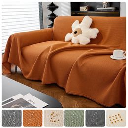 Waterproof Sofa Blanket Multipurpose Solid Colour Furniture Cover Sectional Mat Towel Covers Home Living Room Decor 240115