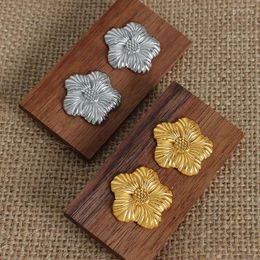 Dangle Earrings Fashion Lady Flower Pendant Earings Female Metallic Style Plant Sunflower Accessories For Anniversary Ceremony Party