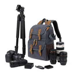 accessories Camera Bag Canvas Batik Waterproof Photography Outdoor Wearresistant Large Photo Camera for Fujifilm Nikon Canon Sony Backpack