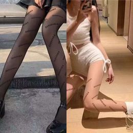 Design Socks for Women Sexy Letter Stockings Fashion Luxurys Breathable Designers Leg Tights Womens Sexy Lace Stocking Printed s1