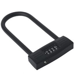 Locks New Bicycles U Lock Heavy Duty Bike Scooter Motorcycles Combination Lock Combo Gate Lock for Anti Theft 4 Colour