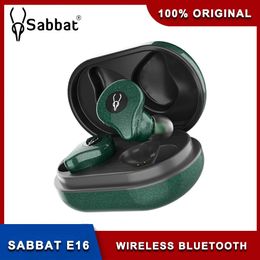 Earphones Sabbat E16 TWS Wireless Bluetooth Earphones Earbud MasterSlave Dual Mode Switching Advanced Noise Cancellation 45ms Low Latency