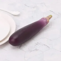 Decorative Flowers Artificial Eggplants Simulation Fake Vegetable Po Props Home Kitchen