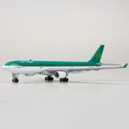 1 400 scale Aer Lingus A330 alloy simulation model decoration suitable for adult and child collection family decoration 240115