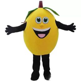 Halloween yellow lemon Mascot Costume Halloween Cartoon Character Outfit Suit Xmas Outdoor Party Festival Dress Promotional Advertising Clothings