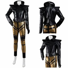 Cruella Devil Cosplay Costume Coat Pants Outfits Halloween Carnival Party Suit289m