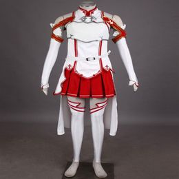 Women's Sword Art Online Asuna Halloween Cosplay Costume Outfit Gown Dress247M