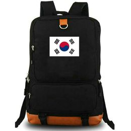 Korea backpack KOR Country Flag daypack Seoul school bag National Banner Print rucksack Leisure schoolbag Laptop day pack