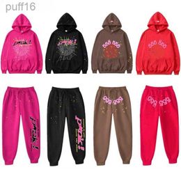 Tracksuit Mens Tracksuit Sp5der Sp5der Hooded and Pants Two Pieces Sets Spider Hoodie Sweatshirt Web Pullovers Shirt Sweatpants Set 3HF3 UKAD UKAD UUEV