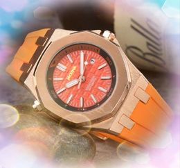 highend rubber stainless steel belt watches Men Quartz Battery Chronograph Stopwatch Multi Styles Design Lumious President Auto Date Full-featured Wristwatch