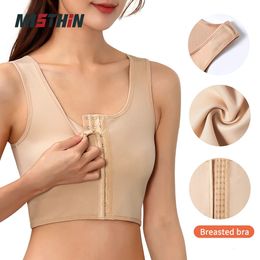 MISTHIN Chest Binder Lesbian Tomboy Seamless Women Tank Top Bra Bustier Underwear Zipper Corset Flat Vest Plus Size Shaper 240113