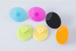 Facial Exfoliating Brush Infant Baby Soft Silicone Wash Face Cleaning Pad Skin SPA Bath Scrub Cleaner Tool SN726 BJ