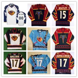 Custom Hockey jersey men women young Ottawa''Senators''15 Dany Heatley 17 Ilya Kovalchuk Zach Bogosian Marian Hossa Stitched Blue Navy White