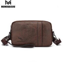 Luxury Waterproof Pu Leather Bag Large Capacity Man Travel Crossbody Bags Shoulder Bag Man's Handbags Bags Wallet Tot 240115