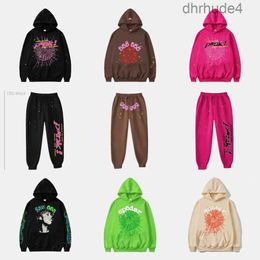 Spider Hoodies Tracksuit Tech Set Designer Track Suit Sp5der Young Thug 555555 Hoodies Men Womens Hoodie Pink Jacket Sweatshirt Spider 555 EXBJ RCX8 RCX8