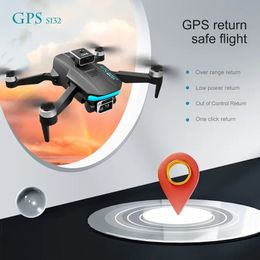 S132 Quadcopter UAV With Dual Camera,360° Intelligent Obstacle Avoidance, Brushless Motor,Smart Follow Mode,One-Click Return,Perfect For Beginners