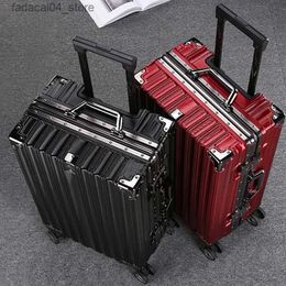 Suitcases Multifunction Super Large Capacity Cute Trolley Case Wide Fat Suitcase Mute Universal Wheel Luggage Student Trunk Package Bags Q240115