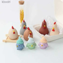 Craft Tools 3D Cartoon Cock Silicone Candle Mold Cute Animal Soap Resin Plaster Making Set Chocolate Cake Jelly Ice Mould Home Decor Gifts YQ240115