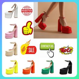 Designer Casual Platform Luxury High Heels Dress Shoe for women patent leather Sexy style Thick soles Increase height Anti slip wear resistant party