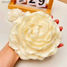 Craft Tools Peony Scented Candles Silicone Mold Peony Gypsum Ornament Cement Mold DIY Candle Making Epoxy Resin Mold Home Decoration YQ240115