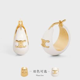 Charm Simple metal texture small fragrant granny high version light luxury earrings cein23 new style