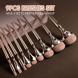 Makeup Brushes IMAGIC 9pcs Set Foundation Highlighter Eye Shadow Blush Powder Soft Nylon Blending Face Cosmetic Beauty Tool 240115 Q240507