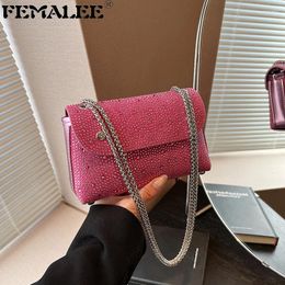 Shoulder Bags Evening Dinner Diamond Handbag 2024 Bag Women's Envelope Wallet Fashion Trend Crossbody Clutch