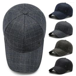 Ball Caps Plaid Print Baseball Cap Soft Adjustable Dad Hat Outdoor Sport For Men Women Vintage Sun