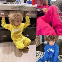 Spider Hoodie 555 Kids' Sp5der Kids Boys' Girls' High Quality Web Tracksuit Print Sweatshirts Pants 9226 Dgj7 NH2V