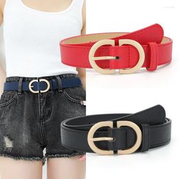 Belts Fashion Korean Style Cowskin Belt For Women Female Retro Waistband With Jeans Decorate Summer Dress Waist Strap Woman