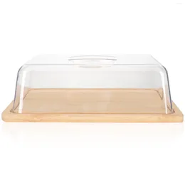 Dinnerware Sets Snack Box With Lid Mantequillera Con Bamboo Cheese Serving Tray Vegetable