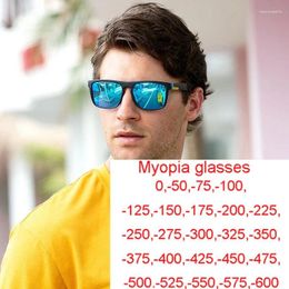 Sunglasses Brand Men Polarised Myopia Trend Wild Driving Nearsighted Sport Sun Glasses -1.0--6.0