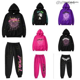 Spider Tracksuit Designer Mens 555 Sp5der Sweatshirt Man Pullover Young Thug 555555 Hoodies Womens Pink Spiderspider Spider Tracksuits Sweatshirts Suit QFNX