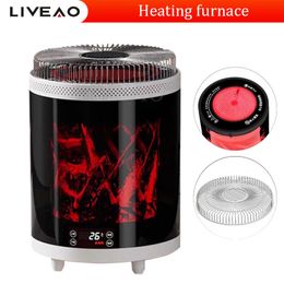 Dynamic Flame Fireplace Electric Wax Melt Warmer With Timer Ptc Heating Plate