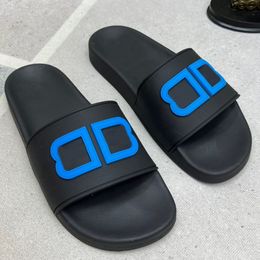 Classic White, Letters Black, Slides Black White Colour Matching Women's and Men's Slippers, Sandals, Sandals 5A+ 93 Sals